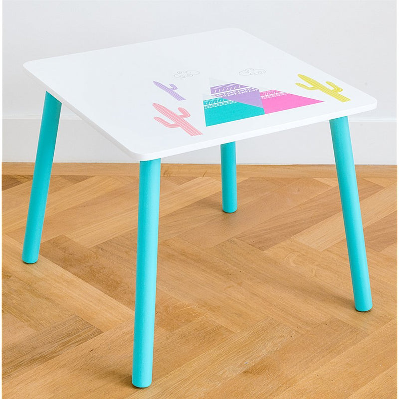 Afbeelding laden in galerijviewer, Lama houten tafel met 2 stoelen