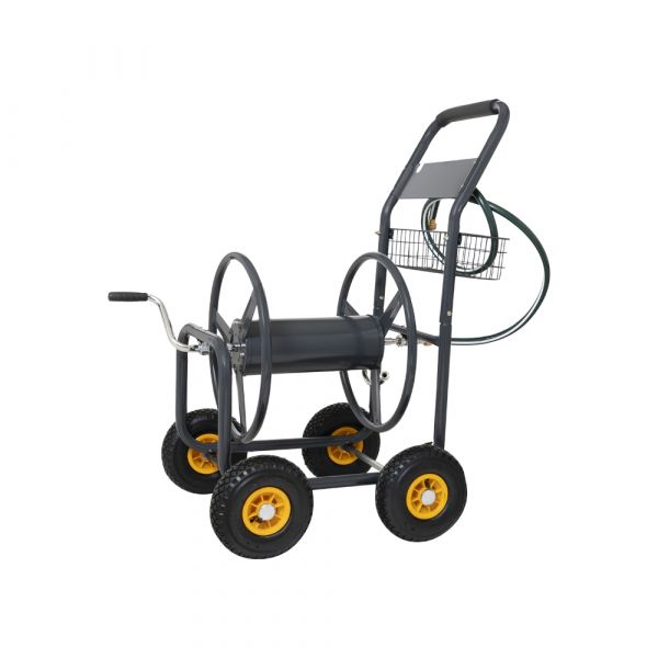 Afbeelding laden in galerijviewer, Gardengear slangen haspelwagen 4 wielen