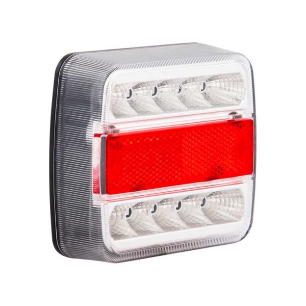 Afbeelding laden in galerijviewer, Trailergear achterlicht 98x105mm. led wit l=r