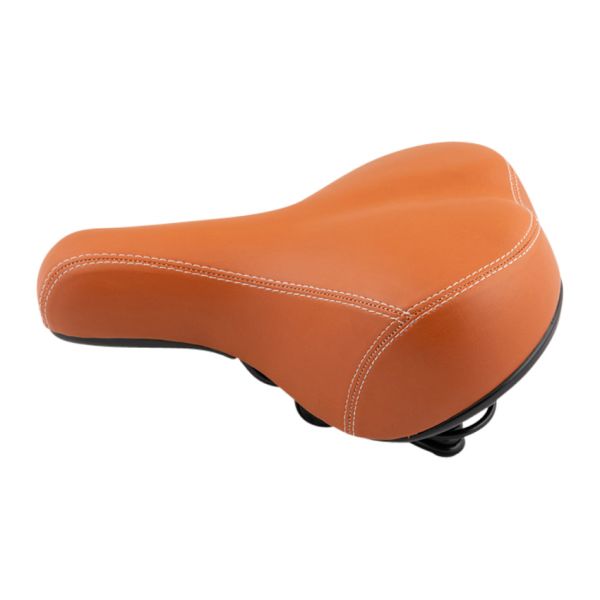Afbeelding laden in galerijviewer, Fietszadel comfort bruin
