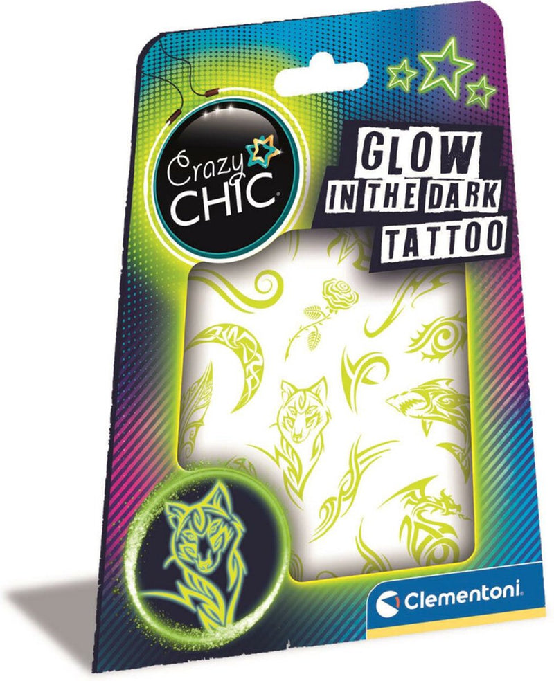 Afbeelding laden in galerijviewer, Clementoni crazy chic - urban tattoos glow in the dark
