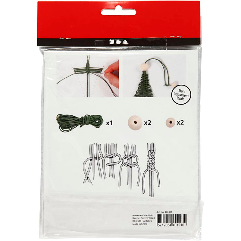 Afbeelding laden in galerijviewer, Https: www.cchobby.nl creative-mini-kit-macrame-kerstboom-h-11-cm-1-doos
