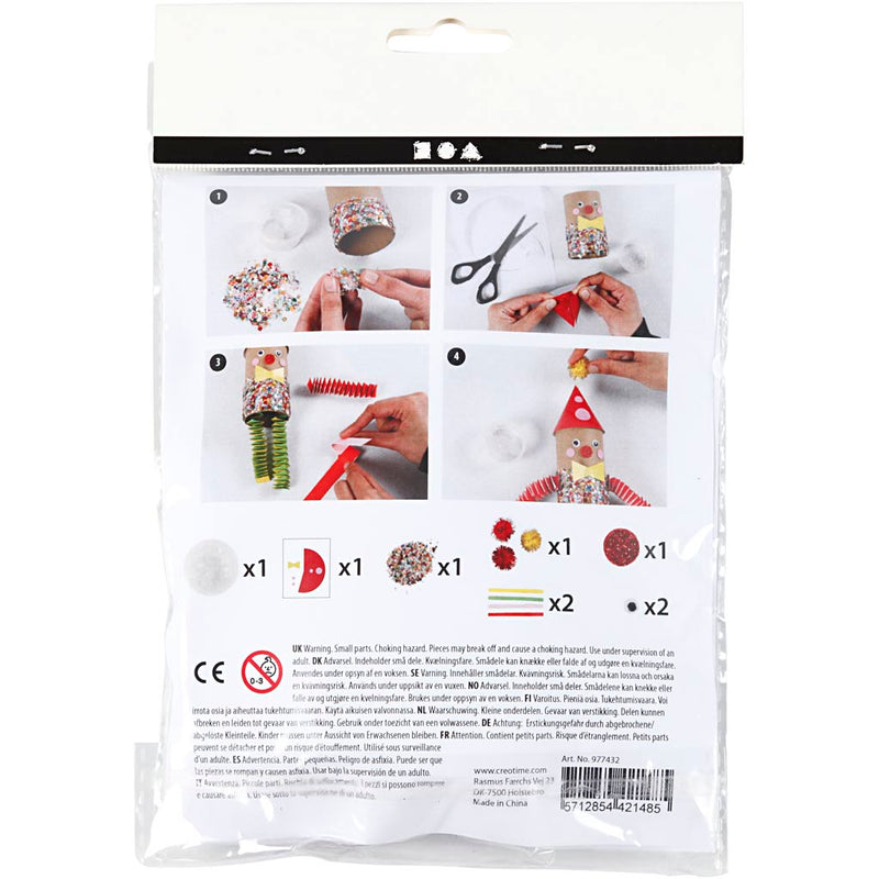 Afbeelding laden in galerijviewer, Https: www.cchobby.nl creative-mini-kit-toiletrol-clown-1-doos