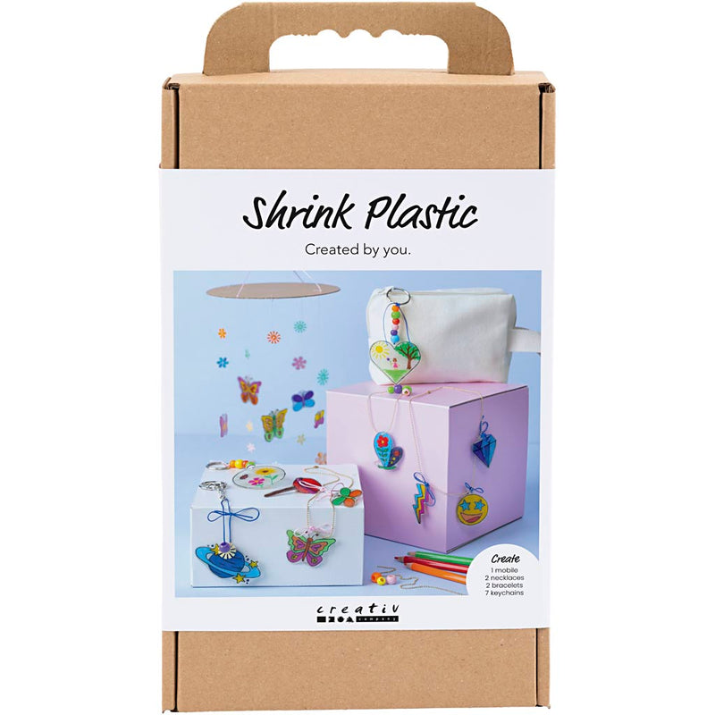Afbeelding laden in galerijviewer, Creativ company https: www.cchobby.nl hobbyset-krimpfolie-mobiel-halsketting-armband-sleutelhanger-diverse-kleuren-1-doos