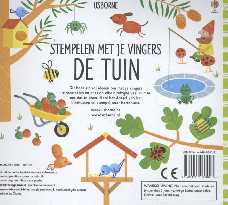 Afbeelding laden in galerijviewer, Wpg uitgevers stempelen met je vingers. de tuin. 4+