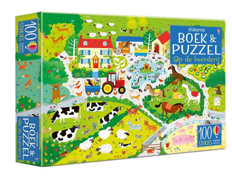 Afbeelding laden in galerijviewer, Usborne op de boerderij boek puzzel