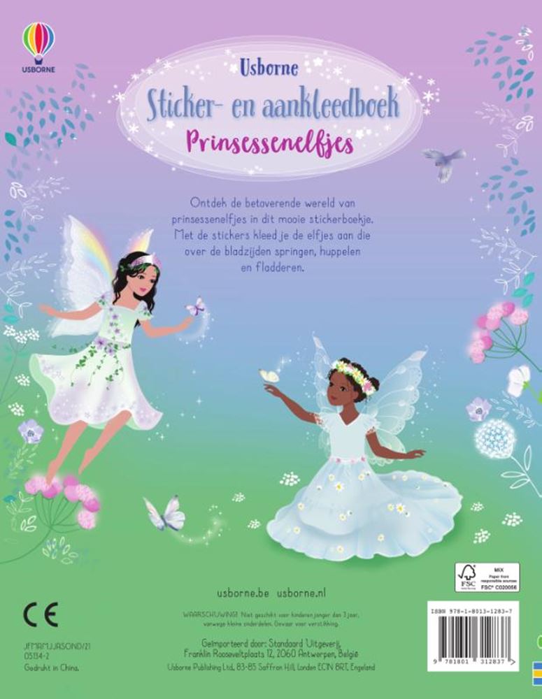Afbeelding laden in galerijviewer, Sticker en aankleedboekje prinsessenelfj