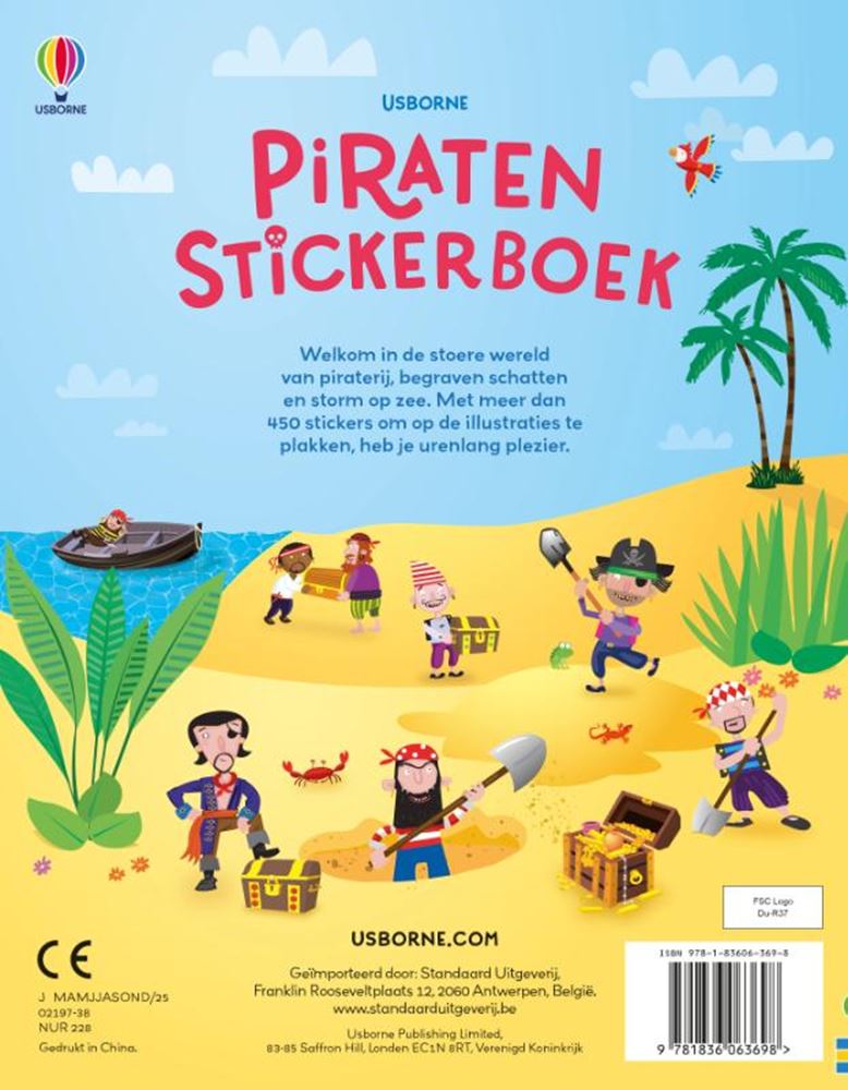 Afbeelding laden in galerijviewer, Piraten stickerboek 5+