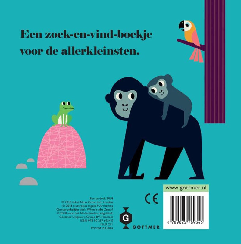 Afbeelding laden in galerijviewer, Zebra, waar ben je (karton). 2+