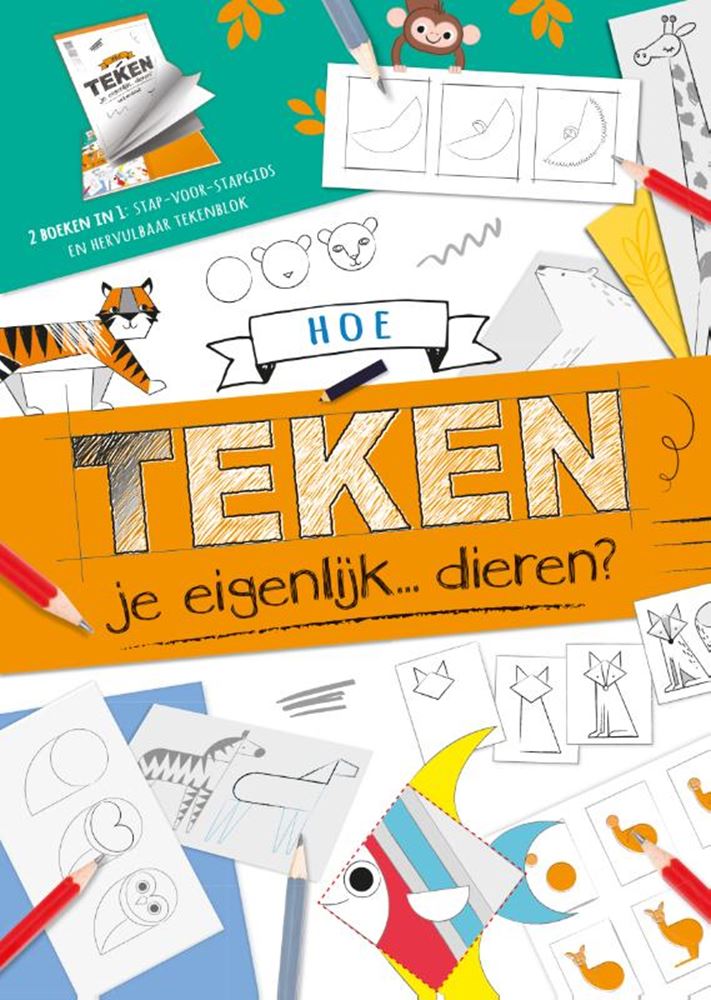 Afbeelding laden in galerijviewer, Rebo publishers hoe teken je eigenlijk... dieren? 6+