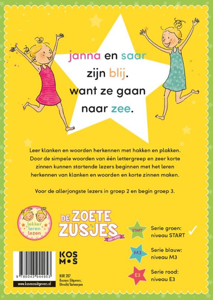 Afbeelding laden in galerijviewer, Centraal boekhuis zoete zusjes: de zon en de zee 4+