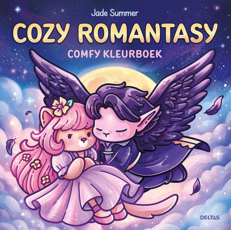 Afbeelding laden in galerijviewer, Deltas cozy romantasy - comfy kleurboek jade summer