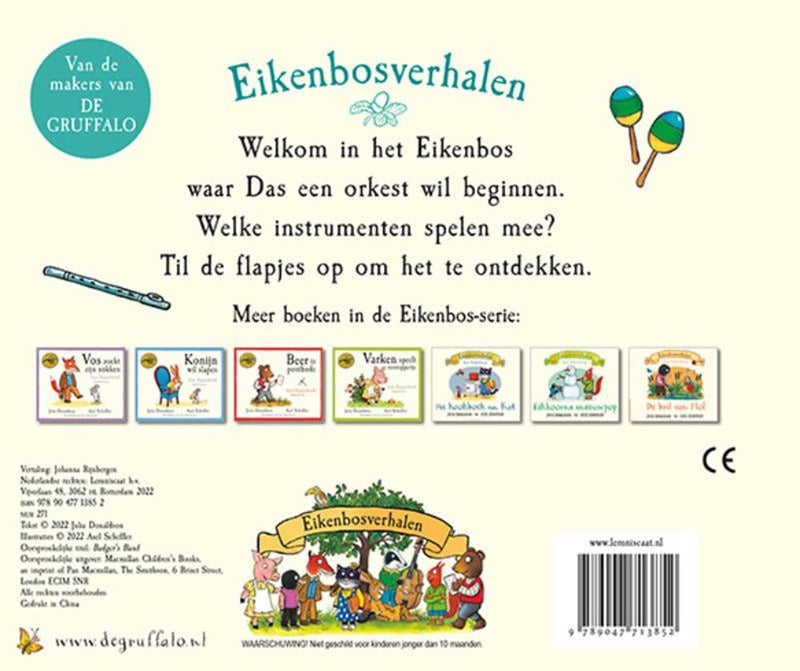 Afbeelding laden in galerijviewer, Flapjesboek: het orkest van das. kart 2+