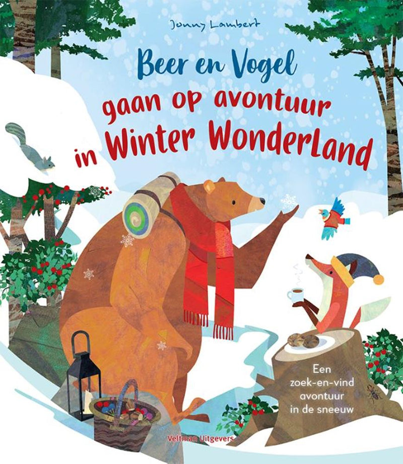 Afbeelding laden in galerijviewer, Beer en vogel gaan op avontuur in winter