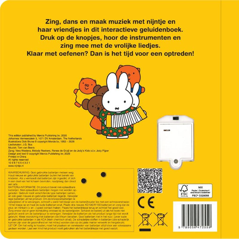Afbeelding laden in galerijviewer, Geluidenboek, dansen en zingen met nijnt