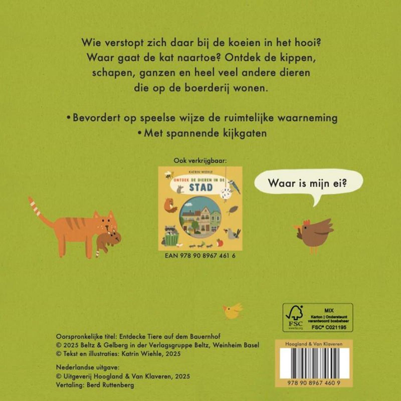Afbeelding laden in galerijviewer, Kartonboek: dieren op de boerderij 3+