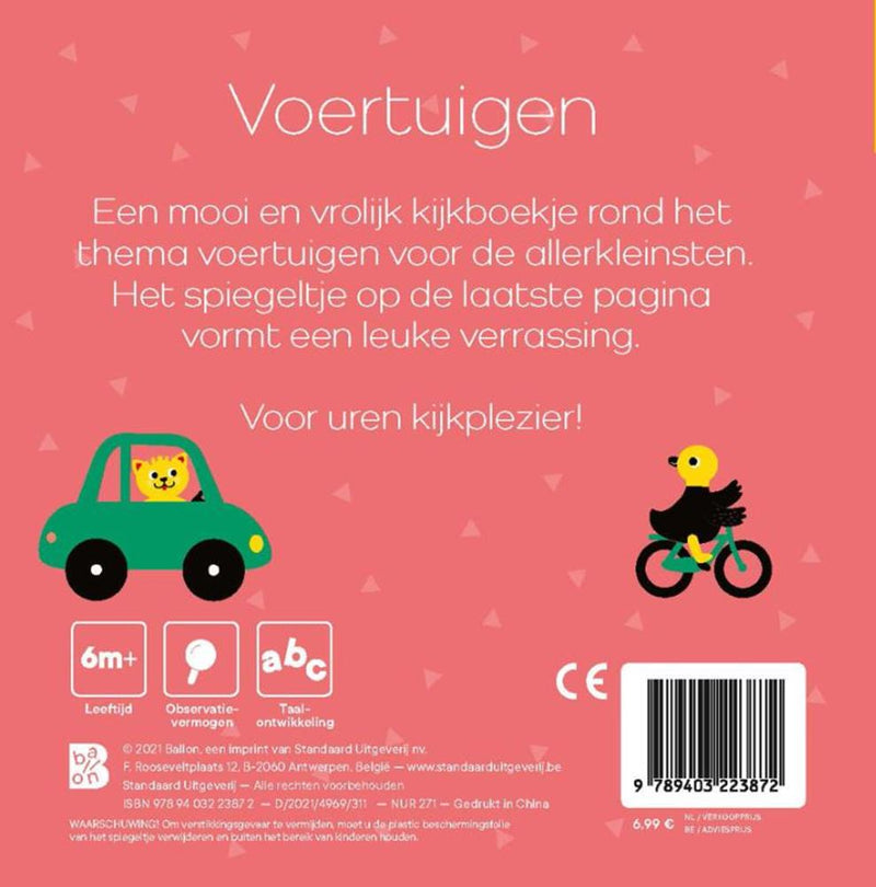 Afbeelding laden in galerijviewer, Standaard uitgeverij kijkboekje met spiegeltje: tsjoek, tsjoe