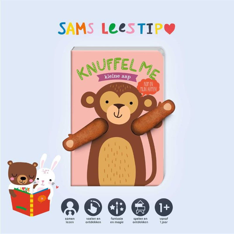 Afbeelding laden in galerijviewer, Knuffel me kleine aap (karton)
