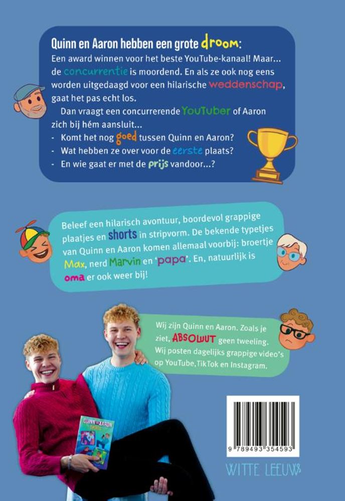 Afbeelding laden in galerijviewer, Verhalenboek: quinn en aaron shorts 9+