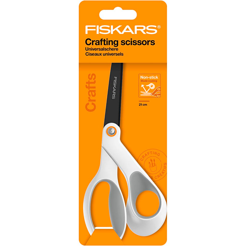 Afbeelding laden in galerijviewer, Https: www.cchobby.nl fiskars-non-stick-algemene-schaar-l-21-cm-rechtshandig-1-stuk
