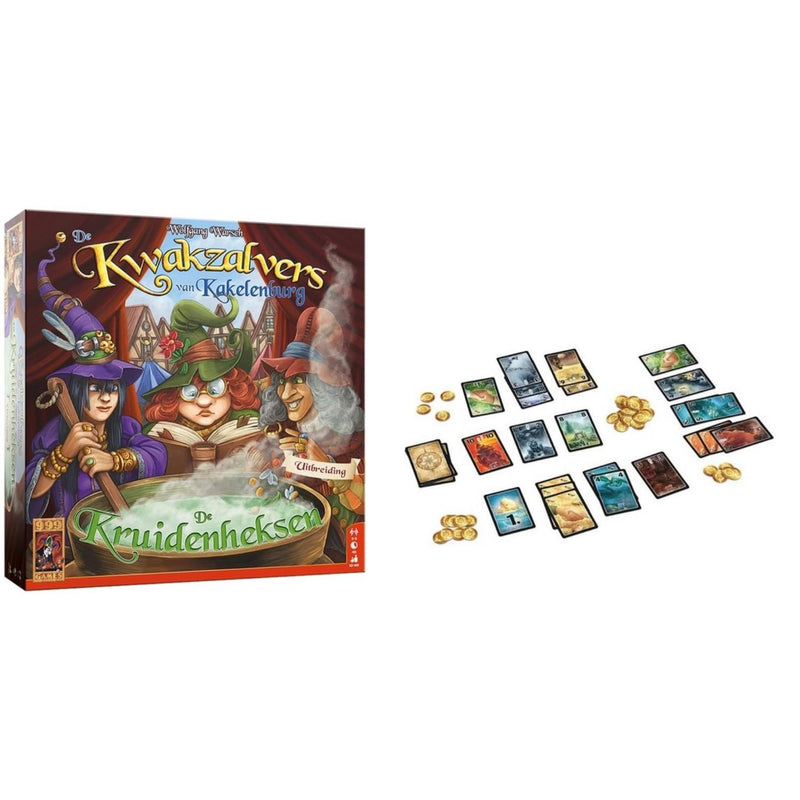 Afbeelding laden in galerijviewer, 999games 999 games de kwakzalvers van kakelenburg: de kruidenheksen bordspel