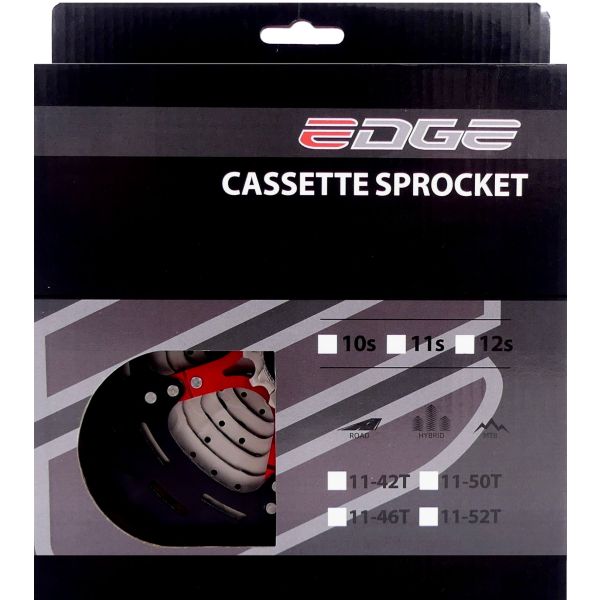 Afbeelding laden in galerijviewer, Edge cassette 11 speed csm9011 11-52t - zilver zwart
