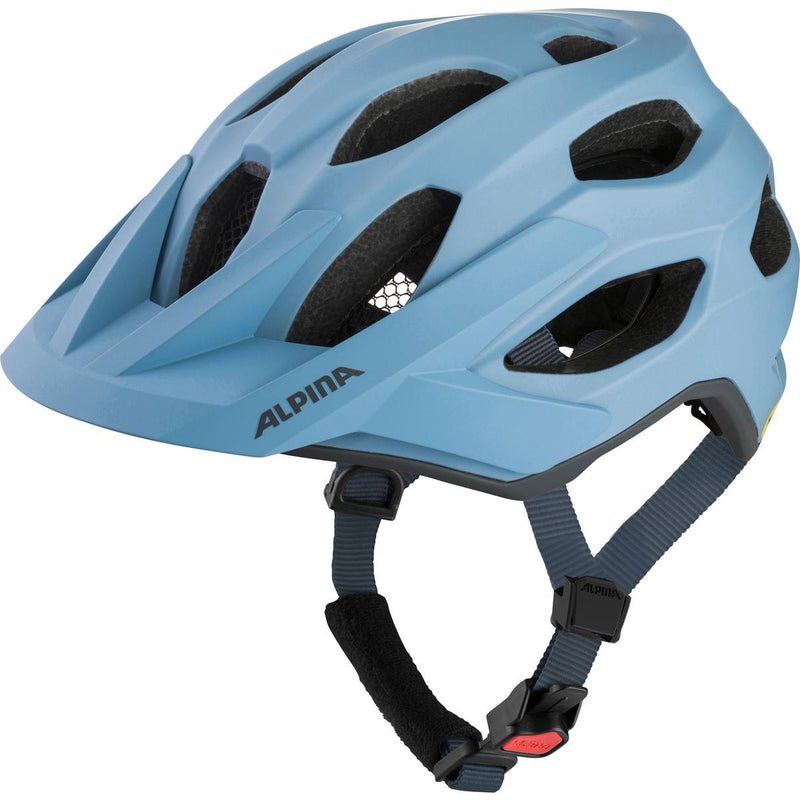 Afbeelding laden in galerijviewer, Olympic sportswear alpina sports mtb helm apax mips 52-57 mat lichtblauw