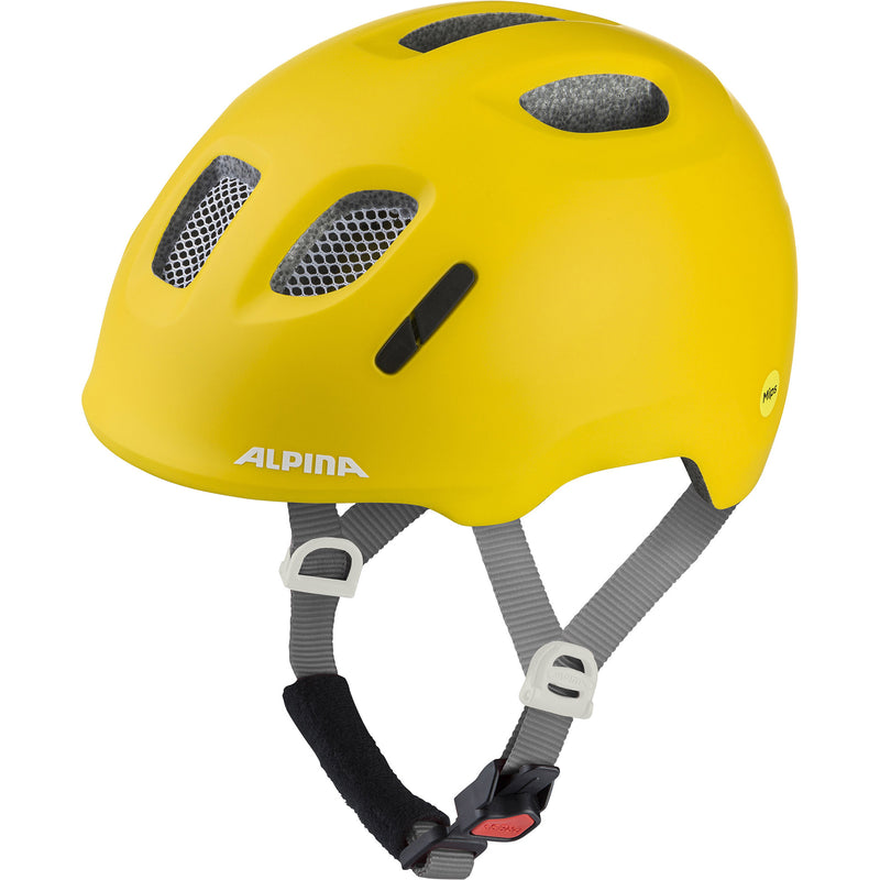 Afbeelding laden in galerijviewer, Olympic sportswear alpina sports kinderhelm ximo 2 mips 47-51 mat geel