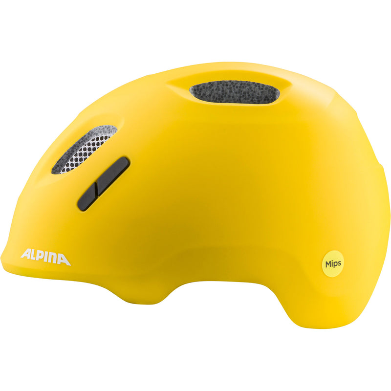 Afbeelding laden in galerijviewer, Olympic sportswear alpina sports kinderhelm ximo 2 mips 49-54 mat geel