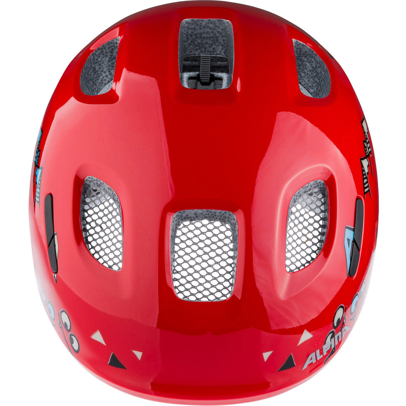 Afbeelding laden in galerijviewer, Olympic sportswear alpina sports kinderhelm ximo 2 red smile 45-49 glans