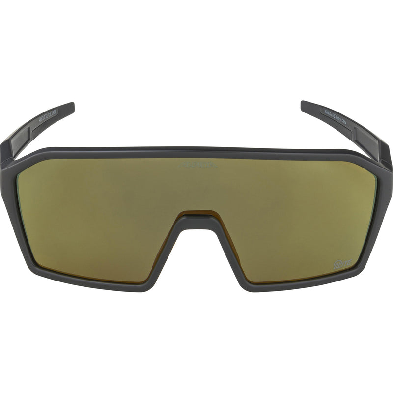 Afbeelding laden in galerijviewer, Olympic sportswear alpina sports sportbril ram q-lite gouden spiegel zwart