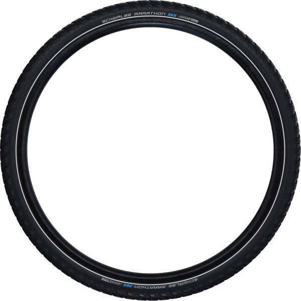 Afbeelding laden in galerijviewer, Buitenband Schwalbe Marathon 365 GreenGuard 28 x 1.40 37-622mm - zwart met reflectie