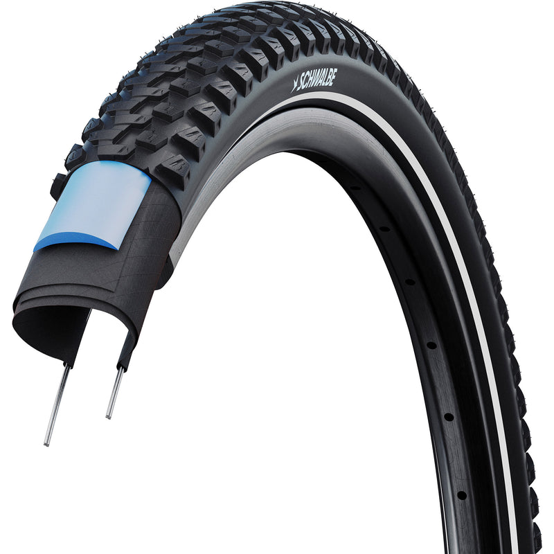 Afbeelding laden in galerijviewer, Schwalbe draadband marathon plus mtb 57-622 +r zwart