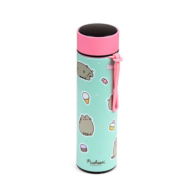 Afbeelding laden in galerijviewer, Union pusheen de kat sweets thermosfles 450ml thermometer