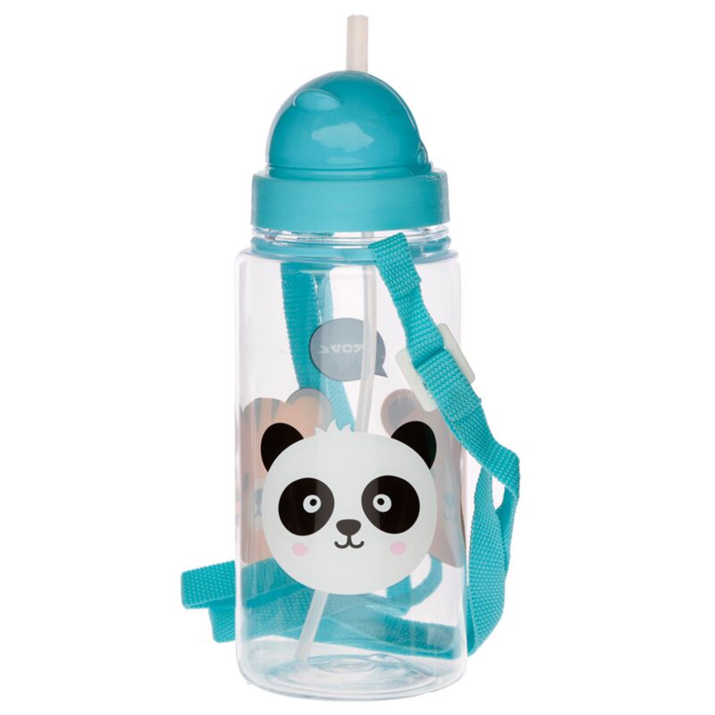 Afbeelding laden in galerijviewer, Adoramals duurzame bpa-vrij 450ml kinder waterfles rietje