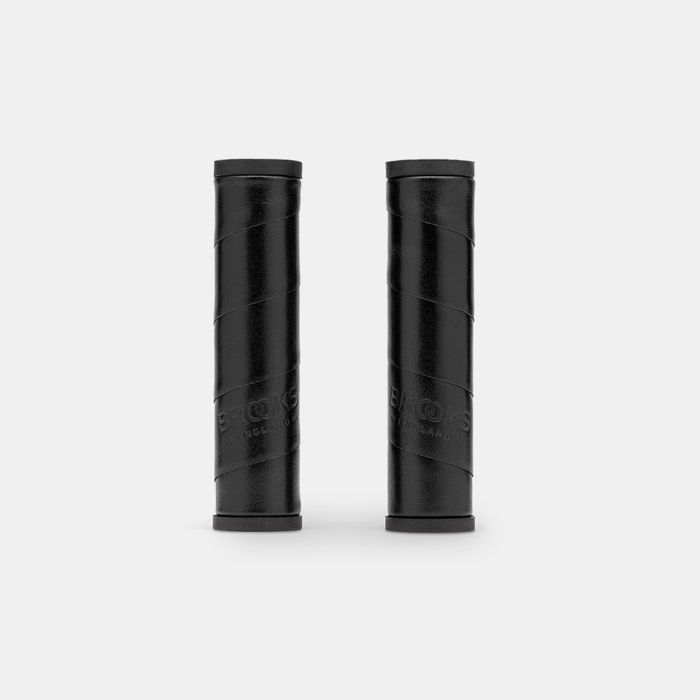 Afbeelding laden in galerijviewer, Brooks willow leather grip (130+130mm) - black