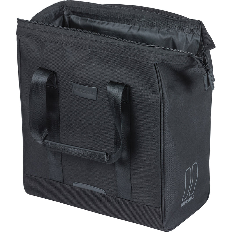 Afbeelding laden in galerijviewer, Basil fietsshopper grand mik hooks 23l 12 x 35 x 35 cm - zwart