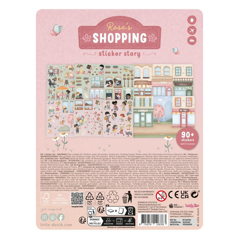 Afbeelding laden in galerijviewer, Little dutch stickervellen rosa's winkeltje