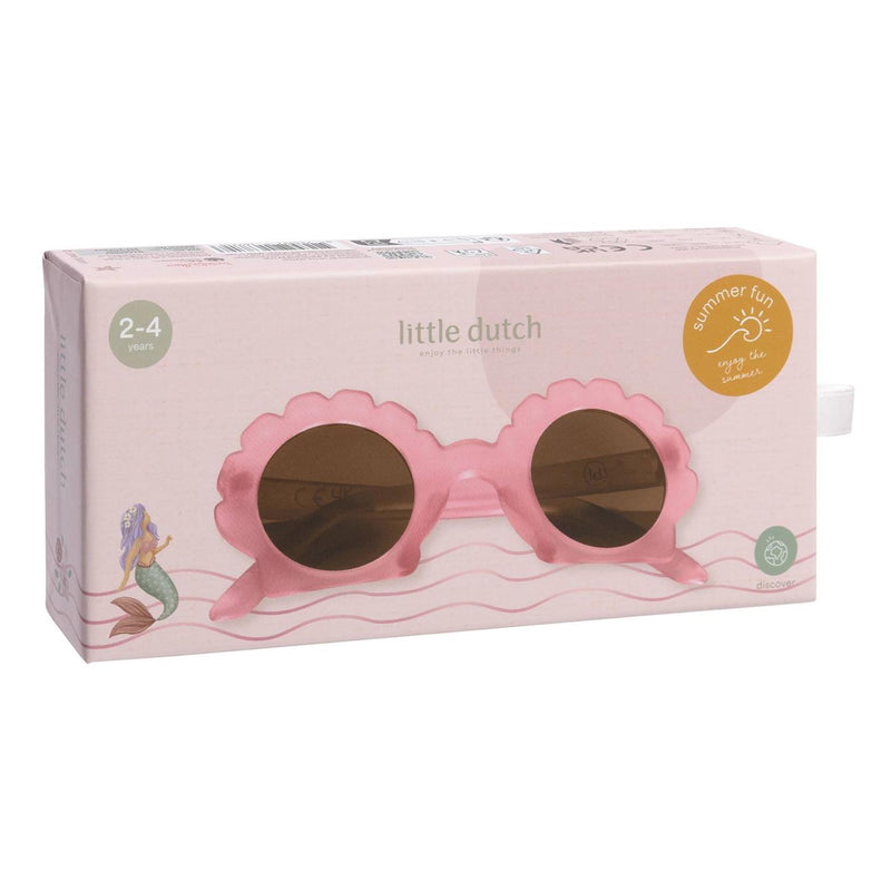 Afbeelding laden in galerijviewer, Little dutch zonnebril schelp model roze uv-400