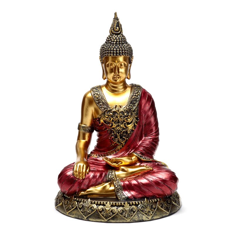 Afbeelding laden in galerijviewer, Rood goud thaise boeddha contemplatie