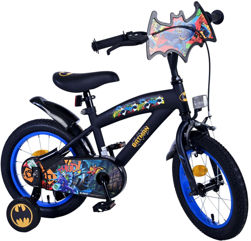 Afbeelding laden in galerijviewer, Batman kinderfiets - jongens - 14 inch - zwart