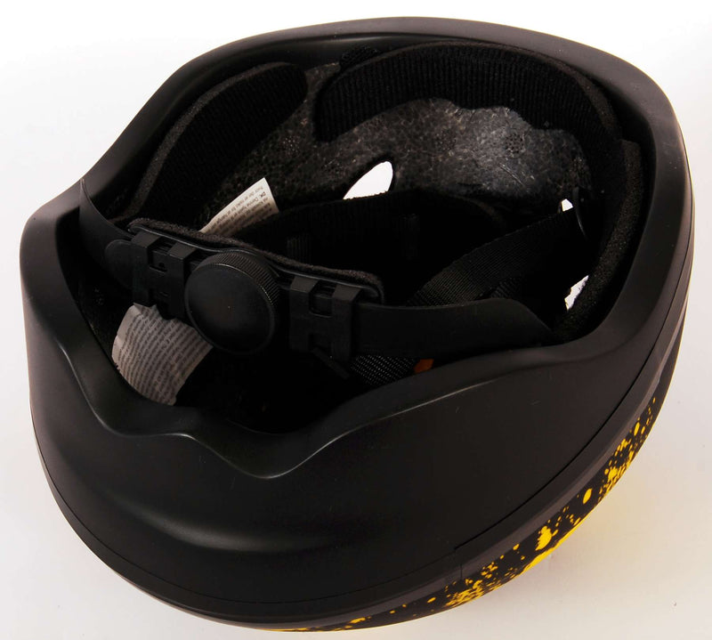 Afbeelding laden in galerijviewer, skate fietshelm Batman juniGoud 52-56 cm zwart geel