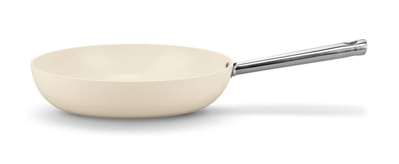 Afbeelding laden in galerijviewer, Beka cicla r braadpan 28cm créme aluminium rvs met anti aanbaklaag