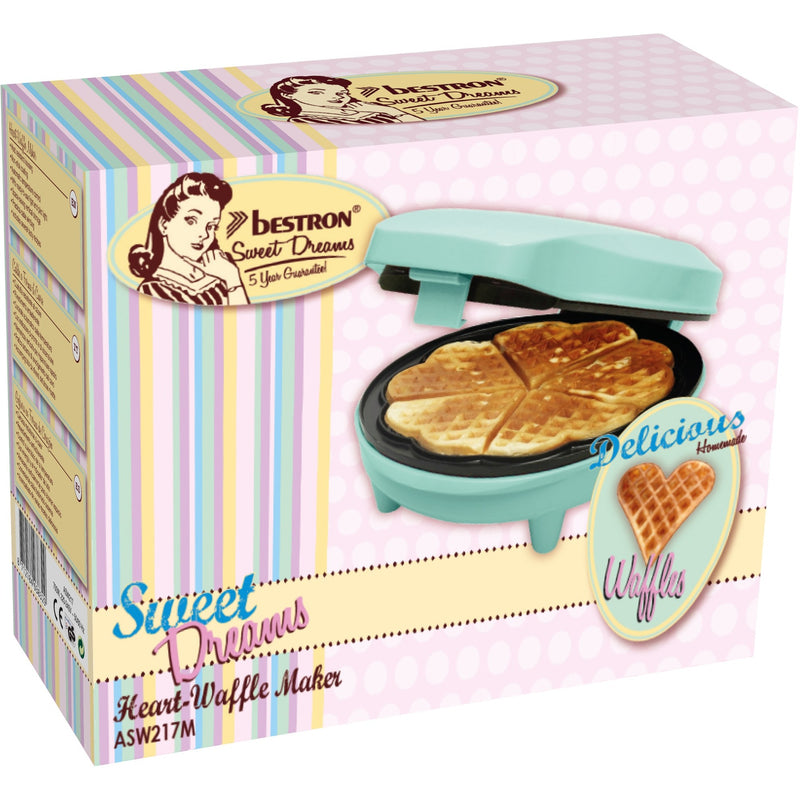 Afbeelding laden in galerijviewer, Bestron ASW217M Hartjeswafelmaker