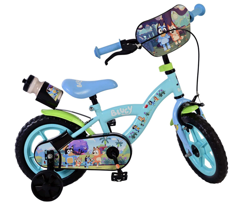 Afbeelding laden in galerijviewer, Volare bluey kinderfiets - jongens - mag wheels - 12 inch - lichtblauw