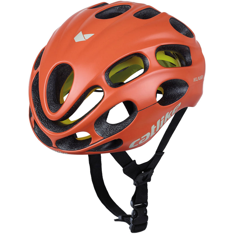 Afbeelding laden in galerijviewer, Buzaglo catlike racehelm kilauea mips maat m 55-57cm gold flame
