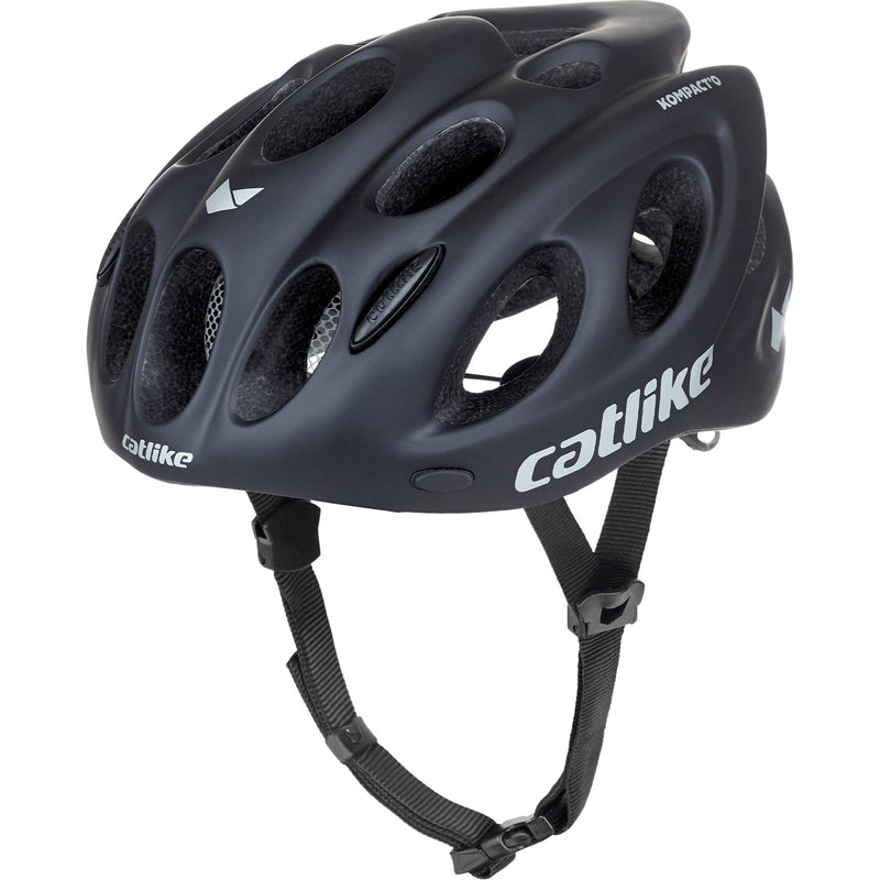 Afbeelding laden in galerijviewer, Catlike urban helm kompact'o maat m 55-58cm zwart mat