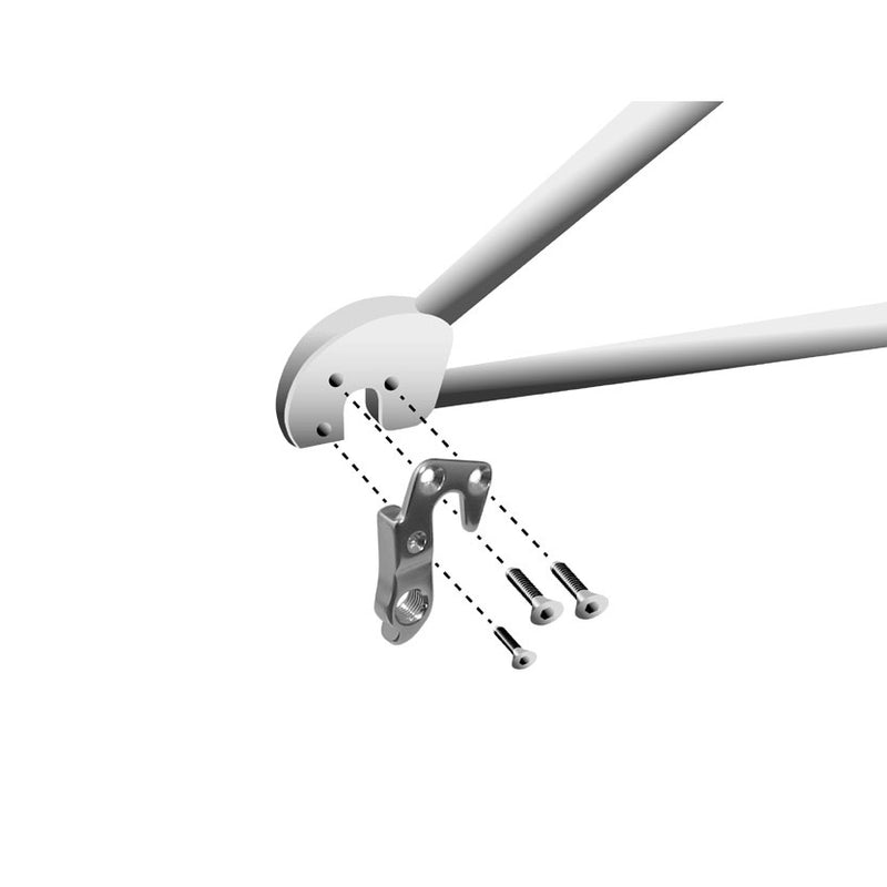 Afbeelding laden in galerijviewer, Union derailleurpad GH-051 met schroefset M4x0.7 + M3x0.5