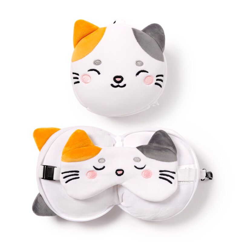 Afbeelding laden in galerijviewer, Ty relaxeazzz adoramals lola de kat rond reiskussen slaapmasker