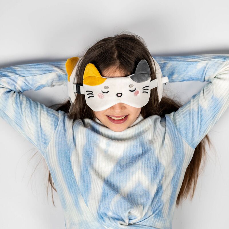 Afbeelding laden in galerijviewer, Ty relaxeazzz adoramals lola de kat rond reiskussen slaapmasker
